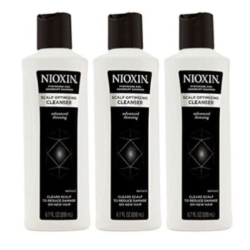 3 Nioxin Dandruff Shampoo Scalp Optimizing Cleanser Advanced Thinning Hair